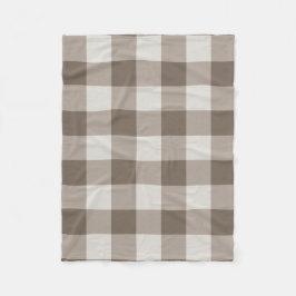 Cobertor De Velo Buffalo Check Beige Cream Ivory Gingham
