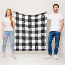 Buffalo Check Photo Fleece Blanket