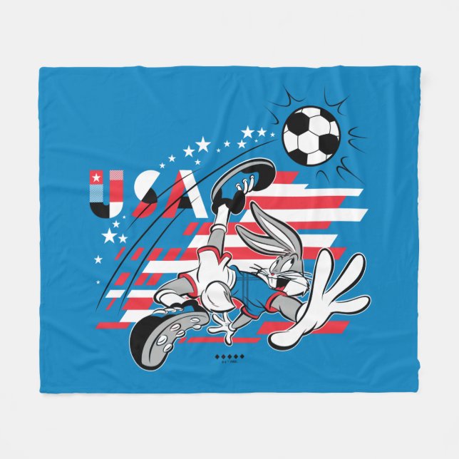 Cobertor De Velo BUGS BUNNY™ Team USA Soccer Graphic (Frente (Horizontal))