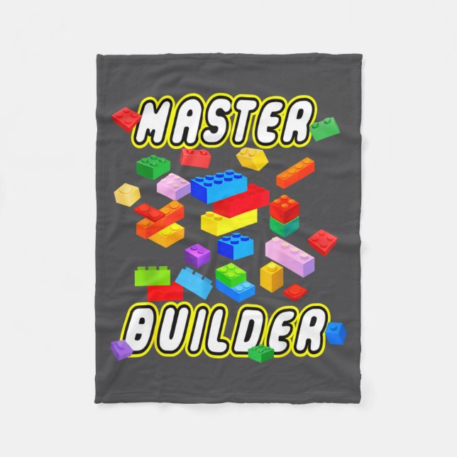 Cobertor De Velo Building Bricks Master Builder Construction Block  (Frente)