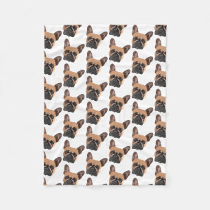 Cobertor De Velo Buldogue francês Fleece Blanket