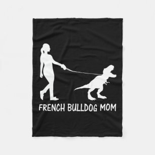 Cobertor De Velo Buldogue Mãe Francesa Mama Cachorro Dinossauro Mul