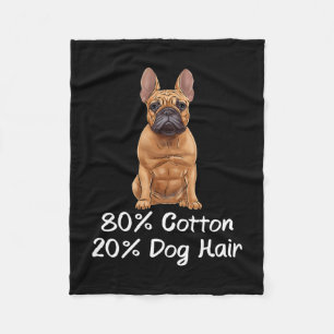 Cobertor De Velo Bulldog 80% Cotton 20% Cabelo-do-cão