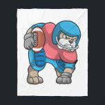 Cobertor De Velo Bulldog at Sports with Football & Helmet<br><div class="desc">This design is the perfect gift for a birthday,  Christmas and other celebrations. It is suitable for women,  men and kids.</div>