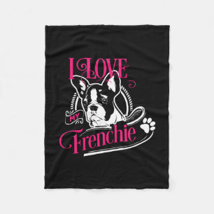 Cobertor De Velo Bulldog - Eu Amo Meu Francês 1
