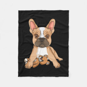 Cobertor De Velo Bulldog Frenchie Adora Cachorro Bonito Mamãe Diver