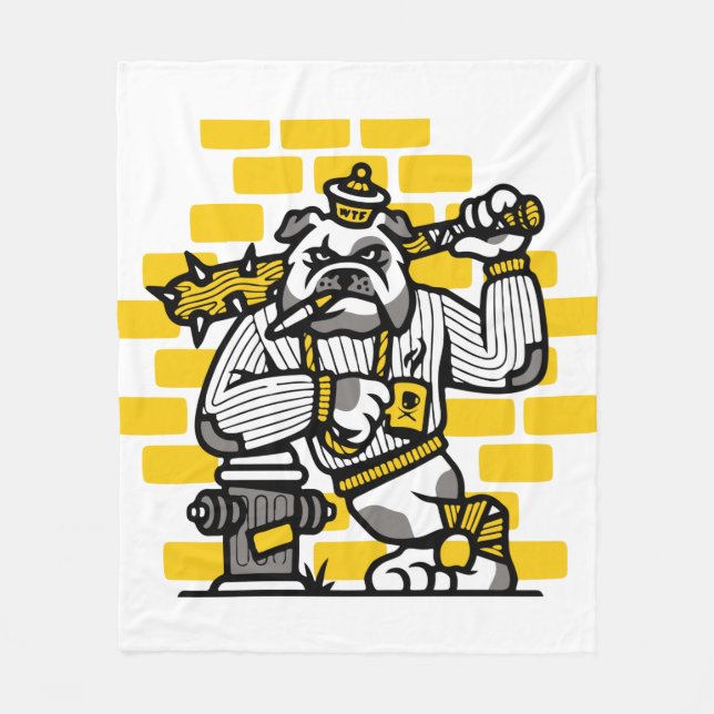 Cobertor De Velo Bulldog Gang (Frente)