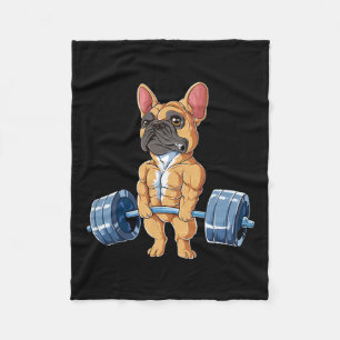 Cobertor De Velo Bulldog Weising Fawn Deadlevantation Malhação Gym