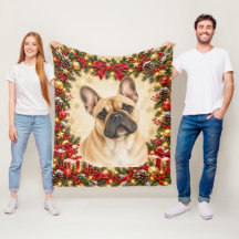 Bulldogue Francês de Natal Foto Personalizada