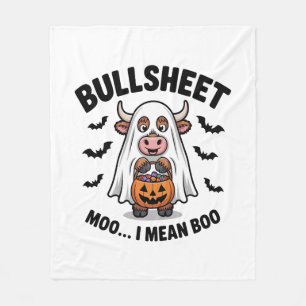 Cobertor De Velo BULLSHEET Halloween Vaca Fofa em Fantasma