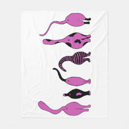 Cobertor De Velo Bumbuns de Gato Roxo