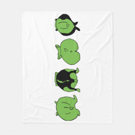 Cobertor De Velo Bumbuns de Hamster Verde