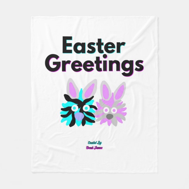 Cobertor De Velo Bunny Felpudos Flórida Média (Frente)