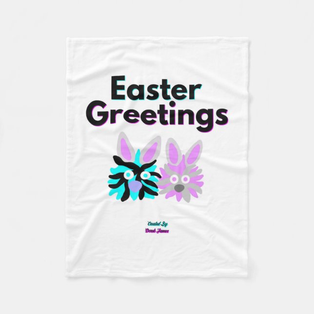 Cobertor De Velo Bunny Felpudos Pequeno Portão (Frente)