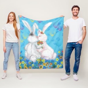 Cobertor De Velo Bunny Fleece Blanket - Hug
