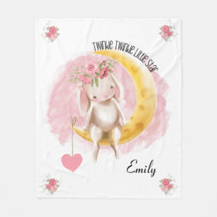 Cobertor De Velo Bunny Twinkle Twinkle Pequena Estrelinha Rhyme