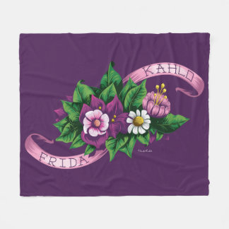 Cobertor De Velo Buquê floral roxo de Frida Kahlo |