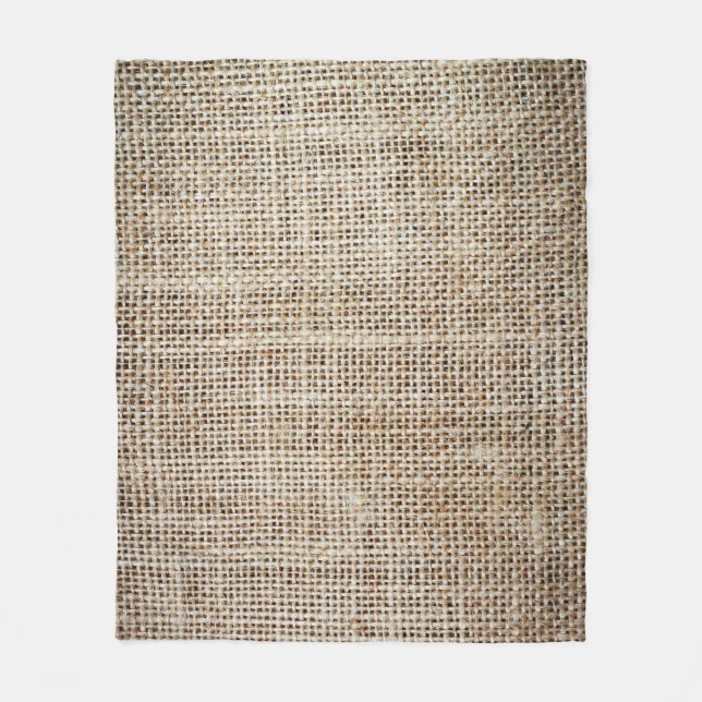 Cobertor De Velo Burlap Hessian Background Texture (Frente)