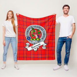 Cobertor De Velo Burnett Clan Moderno Distintivo Tartan Xadrez