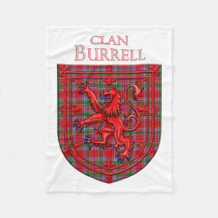 Cobertor De Velo Burrell Tartan Xadrez Escocesa Rampant Lion