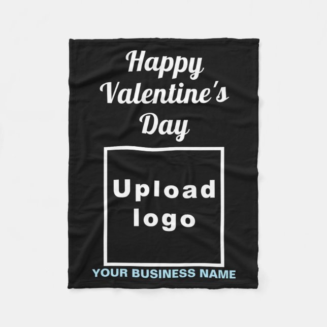 Cobertor De Velo Business Valentine Greeting On Navy Blue  (Frente)