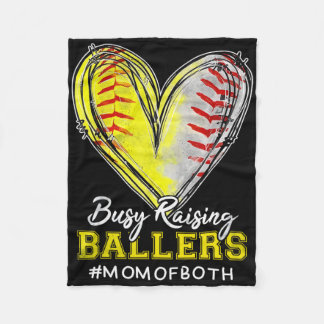 Cobertor De Velo Busy Raising Llers Heart Mom Of Both Softll Sell M