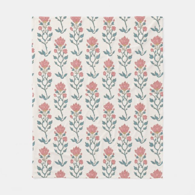Cobertor De Velo Butta Floral Mogol (Frente)