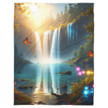 Butterfly Fantasy Dree Fleece Blanket