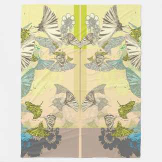 Cobertor De Velo Butterfly Fleece Blanket