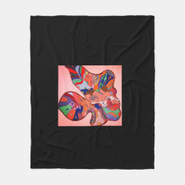 Cobertor De Velo Butterfly Leaf Portrait