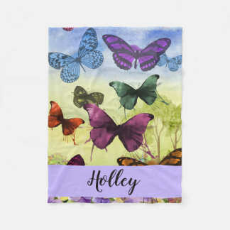 Cobertor De Velo Butterfly personalizada multicolorido