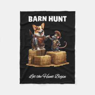 Cobertor De Velo Byrn Hunt Lover - Rato Guerreiro E Cão De Corgi