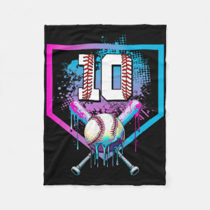 Cobertor De Velo Bysebyll Drip 10º Aniversário Home Plate Menino Ju