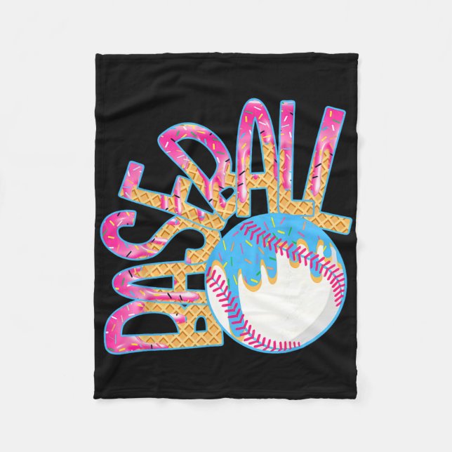 Cobertor De Velo Bysebyll Game Day Drip Sorvete Drip Jovens Meninos (Frente)