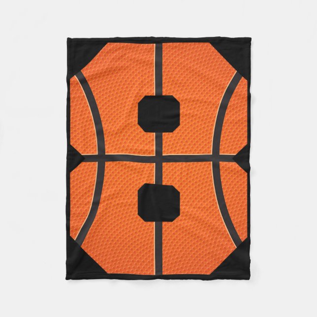 Cobertor De Velo Bysketbyll Boys Birthday Bbyll Player 8 (Frente)