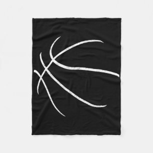Cobertor De Velo Bysketbyll Silhouette Bbyll Player Coach Sports Po