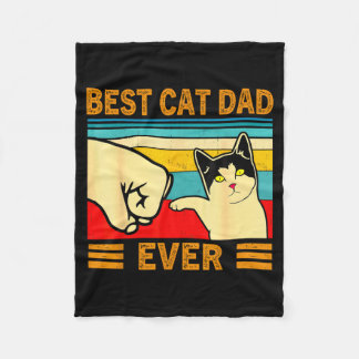 Cobertor De Velo Ca Men Best Cat Dad Ever Funny Cat Lover Gift 