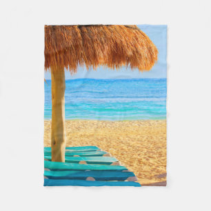 Cobertor De Velo Cabana & Loungers da grama na praia