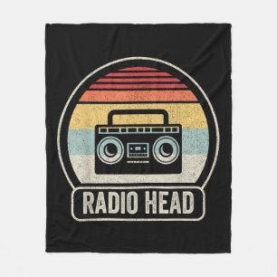 Cobertor De Velo Cabeça de Rádio Retroativa Vintage