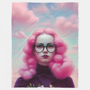 Cobertor De Velo Cabelo Rosa Sério