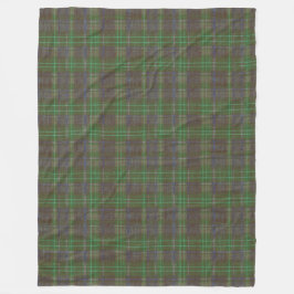 Cobertor De Velo Cabin Forest Green Tartan