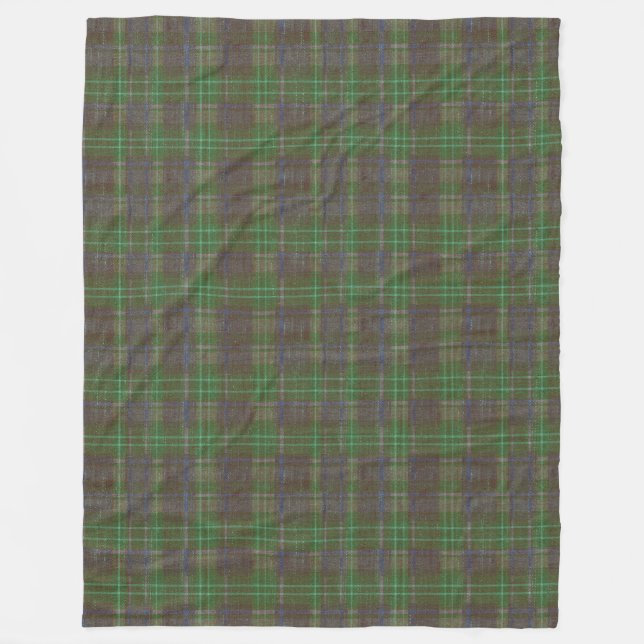 Cobertor De Velo Cabin Forest Green Tartan (Frente)