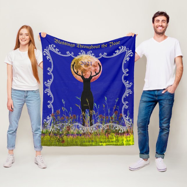 Cobertor De Velo Cabin Woods Customizable Wild Deer 2022 (In Situ)