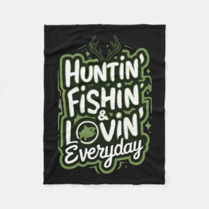 Cobertor De Velo Caça À Pesca Amar Todos Os Dias Camisas Peixes Caç