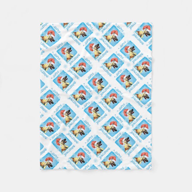 Cobertor De Velo Caça Afegã de Natal (Frente)