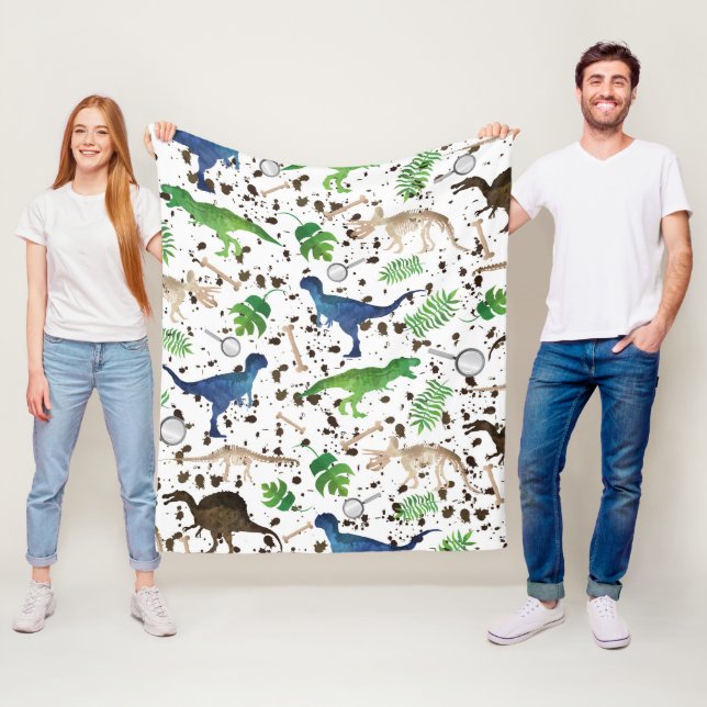 Cobertor De Velo Caça ao Dinossauro! Dinossauros no Safari Meninos  (In Situ)