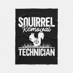 Cobertor De Velo Caça ao Esquilo do Técnico de Remoção Funny Squirr