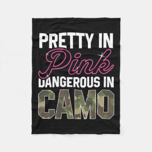 Cobertor De Velo Caça Camuflada Rosa Engraçada Gráfico Feminino Cer