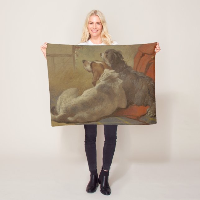 Cobertor De Velo Caça e Collie (Dois Cães) (In Situ)