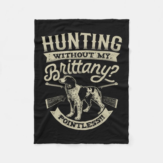 Cobertor De Velo Caça Sem Minha Brittany Sem Ponta De Camisa (Frente)